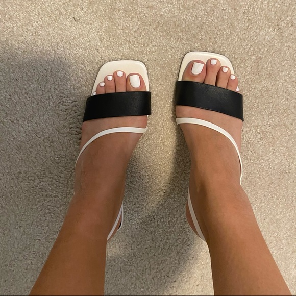 Topshop white and black HEELS - Picture 8 of 10